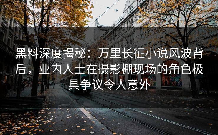 黑料深度揭秘:万里长征小说风波背后,业内人士在摄影棚现场的角色极具争议令人意外 黑料深度揭秘:万里长征小说风波背后,业内人士在摄影棚现场的角色极具争议令人意外
